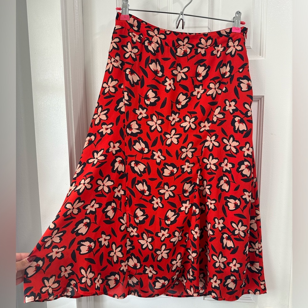 Floral A-Line Skirt